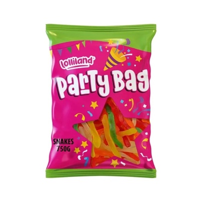 Party Pack Snakes Lollies 750gms