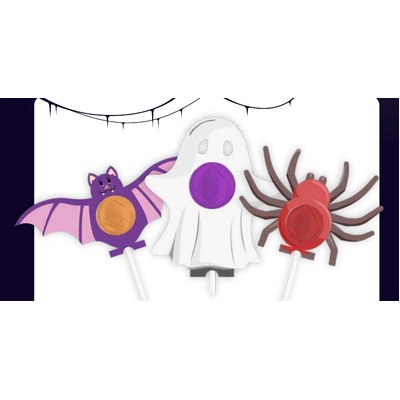 Halloween Lollipop Tag Assorted Designs (Pk 5)