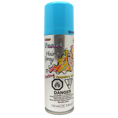 Pastel Blue Hairspray 133ml (Pk 1) 