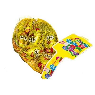 Milk Chocolate Mini Gold Easter Chicks 63gm Pk 1