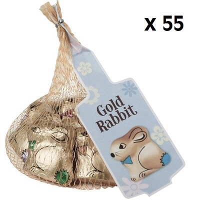 Milk Chocolate Mini Easter Bunny Rabbits 60gm Pk 55