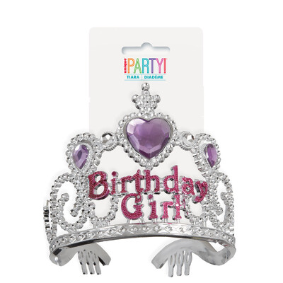 Birthday Girl Tiara With Diamantes & Gems