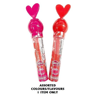 Edible Candy Lip Gloss Strawberry or Raspberry Pk 1
