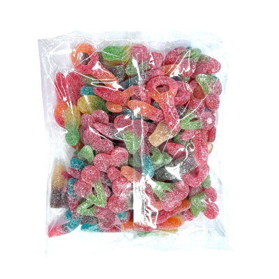 Big Sour Mix Lollies 1kg │ Large Gummy Candy Assorted Party Lollies Gluten Free