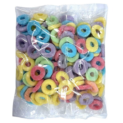 Rainbow Rings Lollies 1kg │ Gluten Free Assorted Colour Gummy Candy