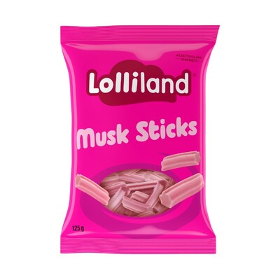 Musk Sticks Lollies 125g