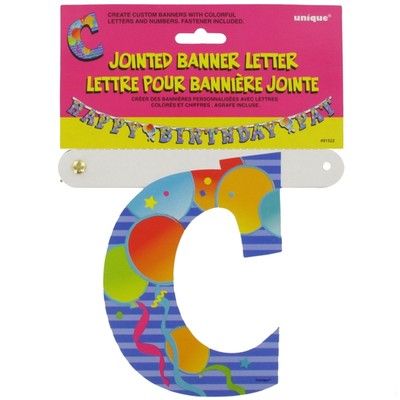 Banner Jointed Letter C Pk1 