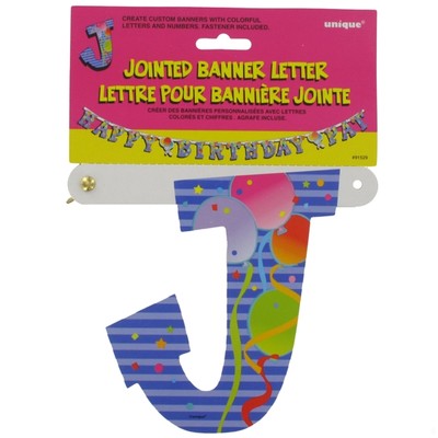 Banner Jointed Letter J Pk1 