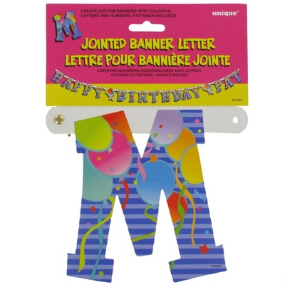 Banner Jointed Letter M Pk1 