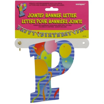 Banner Jointed Letter P Pk1 