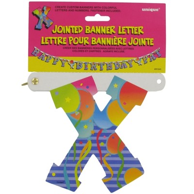 Banner Jointed Letter X Pk1 