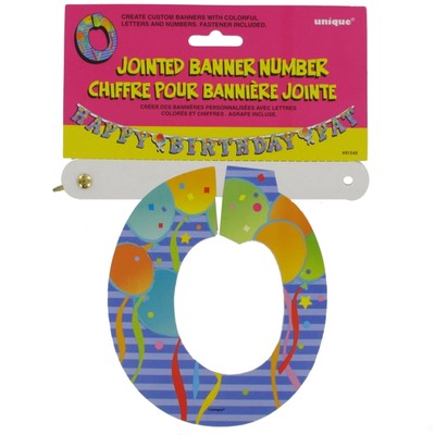Banner Jointed Number 0 Pk1 