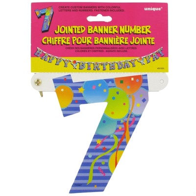 Banner Jointed Number 7 Pk1 