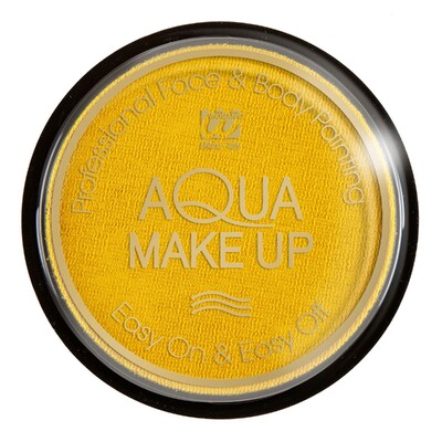 Widmann Yellow Aqua Make-Up Face & Body Paint 10ml | Water-Based Costume Makeup