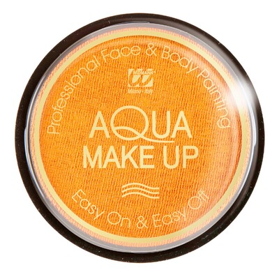 Widmann Orange Aqua Make-Up Face & Body Paint 10ml | Water-Based Costume Makeup