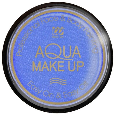 Widmann Blue Aqua Make-Up Face & Body Paint 10ml | Water-Based Costume Makeup