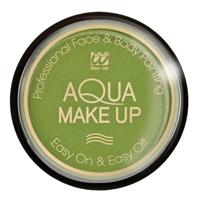 Widmann Ogre Green Aqua Make-Up Face & Body Paint 10ml | Water-Based Costume Makeup