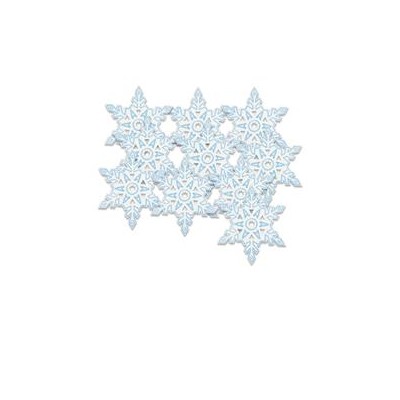 Mini Christmas Snowflake Cutouts Pk10 