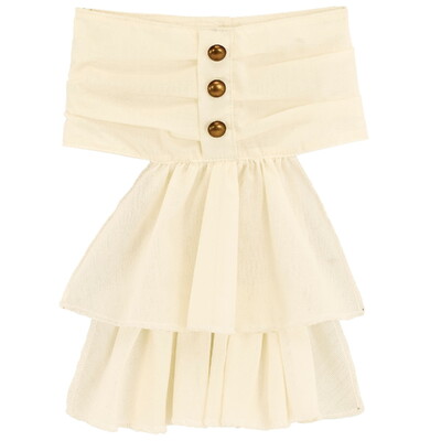 Cream Costume Jabot Historical Vampire Pirate Neck Frill