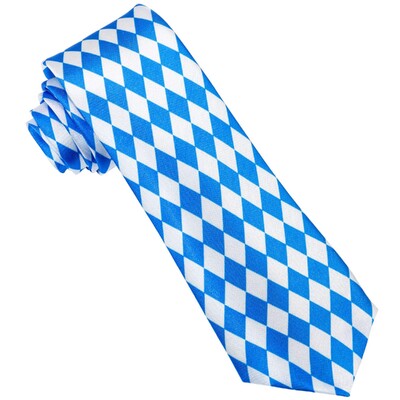 Oktoberfest Bavarian Satin Neck Tie