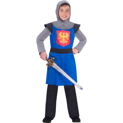 Child Blue Medieval Knight Costume (6-8 Yrs)