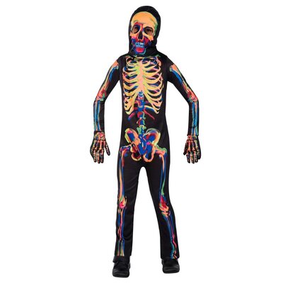 Child Glow In the Dark Skeleton Halloween Costume (6-8 Yrs)