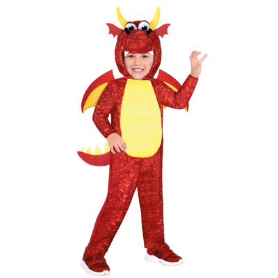 Child Red Dragon Boy Halloween Costume (3-4 Yrs)