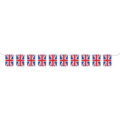 British Flag Patriotic Pennant Bunting Banner 5m