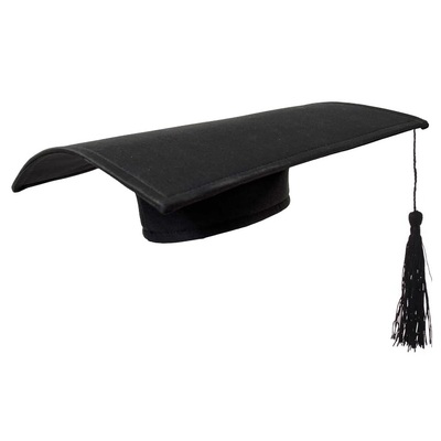 Black Mortarboard Graduation Hat