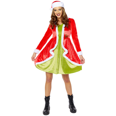 Adult The Grinch Classic Dress Costume (8-10)