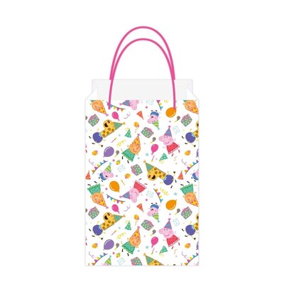 Peppa Pig Kraft Paper Loot Bags with Handles Pk 8