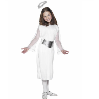 Child Christmas Angel with Halo Costume (Medium, 7-9 Years) Pk 1