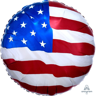 American Flag Flying Colours Foil Balloon (17in, 43cm) 