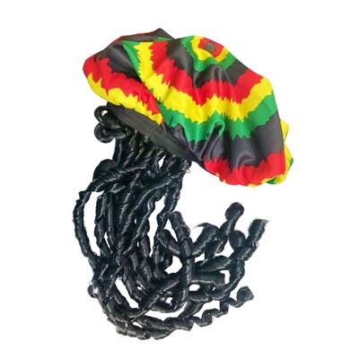 Rasta Costume Hat with Dreadlocks