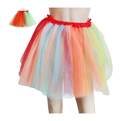 Rainbow Tutu Adult Costume Pk 1