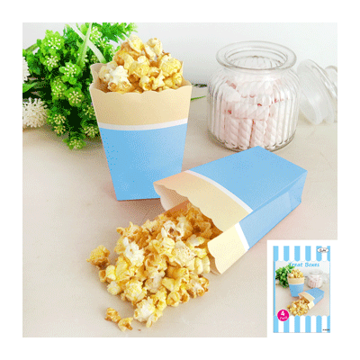 Blue Sorbet Popcorn Box Pk 4