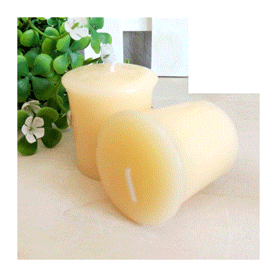 Beige Amber Vanilla Scented Votive Candle (4.5cm x 4.5cm) Pk 18
