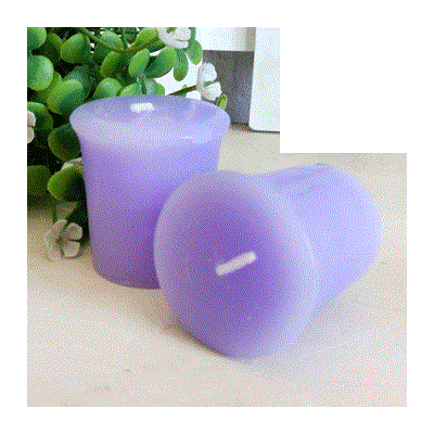 Purple Lilac & Cotton Blossom Scented Votive Candle (4.5cm x 4.5cm) Pk 1 (1 Candle Only)