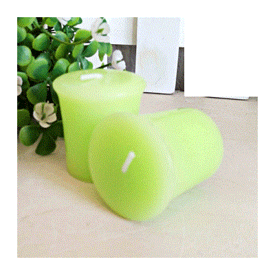 Green Pear Blossom & Jasmine Scented Votive Candle (4.5cm x 4.5cm) Pk 1 (1 Candle Only)