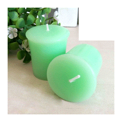 Mint Green Coconut, Lime & Verbena Scented Votive Candle (4.5cm x 4.5cm) Pk 18