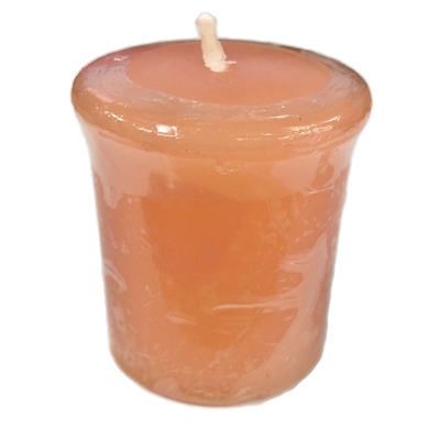 Apricot Colour Mango & Mandarin Scented Votive Candle (4.5cm x 4.5cm) Pk 1 (1 Candle Only)
