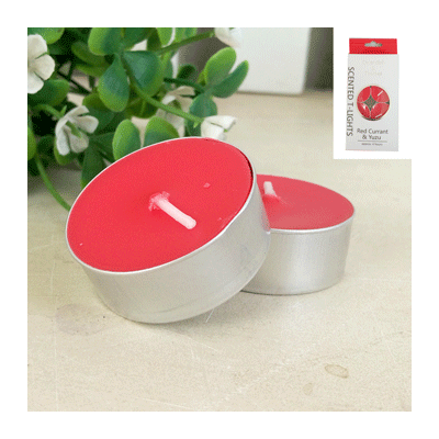 Red Yuzu & Red Currant Scented Candle Tealights Pk 8