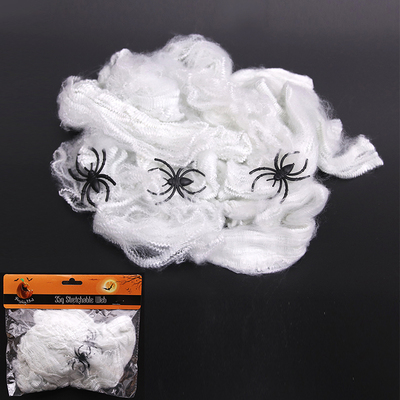 Stretchable Spider Web With Spiders (35g) Pk 1