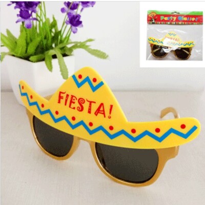 Mexican Fiesta Party Novelty Glasses Pk 1 