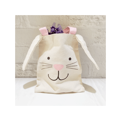 Easter Bunny Face Canvas Tote Bag (24cm) Pk 1