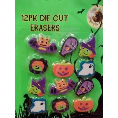 Assorted Halloween Eraser Party Favours Pk 12 
