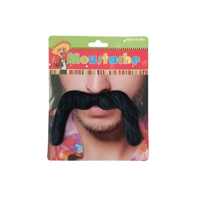 Black Mexican Moustache Pk 1