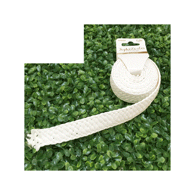 White Weave Ribbon (2m) Pk 1