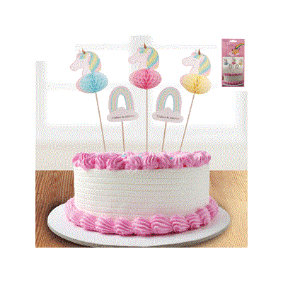 Unicorn Party Picks (Assorted Designs) Pk 12