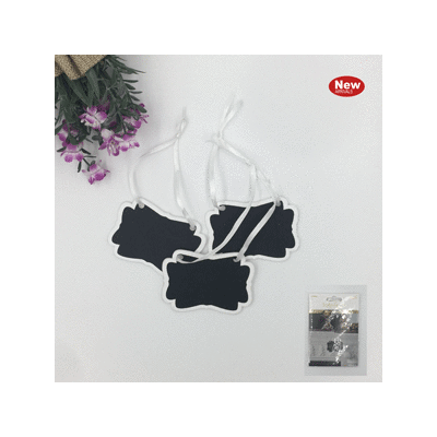 White Mini Blackboard / Chalkboard on Ribbon Pk 3